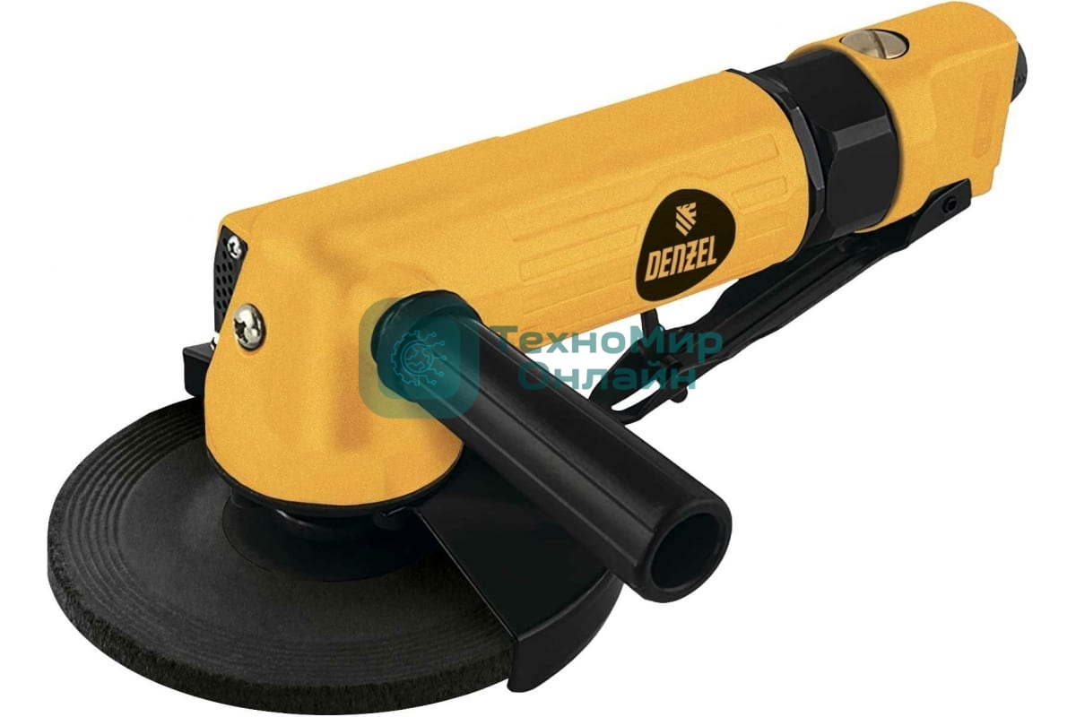 Пневматическая углошлифовальная машина Denzel AG125, 11000 об/мин, 125 мм, 186 л/мин
