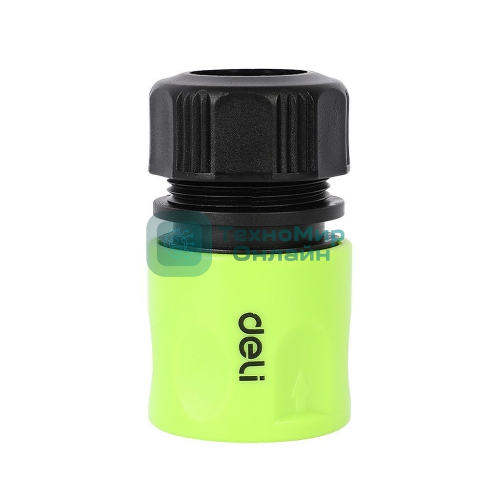 Соединитель быстросъемный с аквастопом для поливочных шлангов 1/2