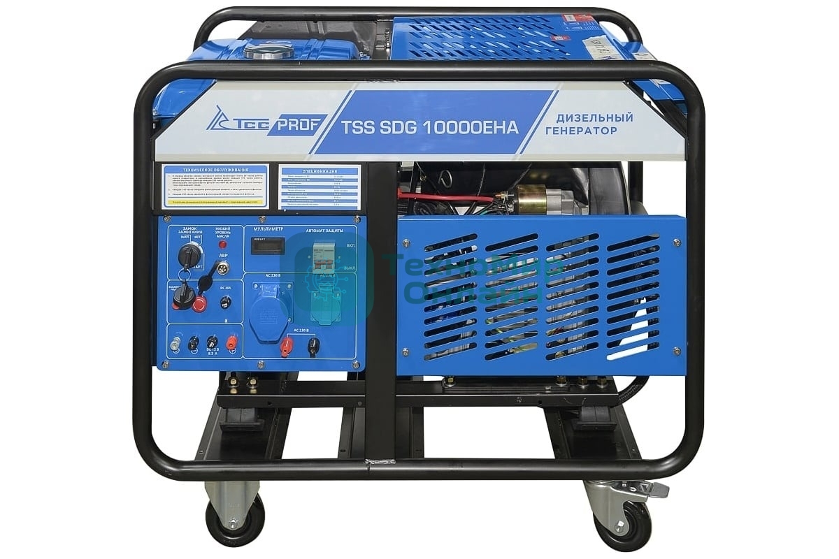 Электрогенератор дизельный ТСС SDG 10000EHA, 11 кВт, 82 дБ, 190 кг