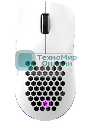 Мышь беспроводная Oklick 900GMW белый, 26000 dpi, радиоканал, Bluetooth, USB, кнопки - 6