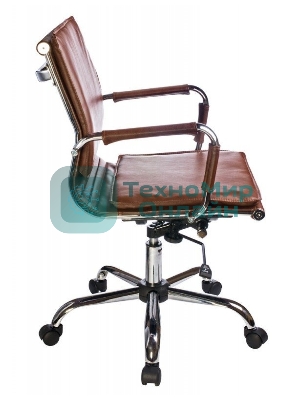 Кресло Бюрократ CH-993-Low/Brown коричневый, экокожа