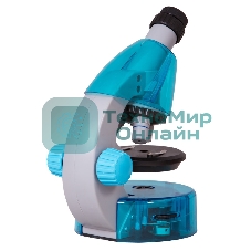 Микроскоп Levenhuk LABZZ M101 AZURE Лазурь Тип микроскопа: биологические,Тип насадки: монокулярные,Материал оптики: оптический пластик,Угол наклона окулярной насадки: 45°,Увеличение: 40–640 крат,Фокусировка: грубая,Корпус: пластик,Подсветка: светодиодная,Регулировка яркости: есть,Питание от батаре