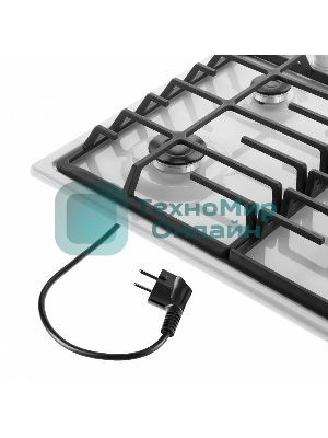 Газовая варочная панель Maunfeld EGHE.64.6CW/G, 4 конфорки, эмалированная сталь, белый