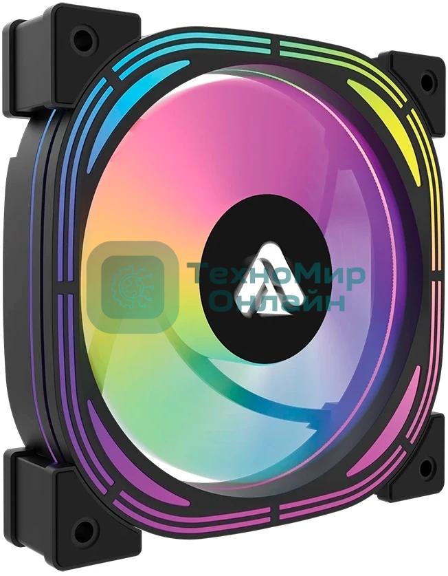 Кулер Lyambda LAC-02 (чёрный, ARGB, 800-1200 RPM, 18-30 dBA, 65 CFM, 4-Pin/5v ARGB)