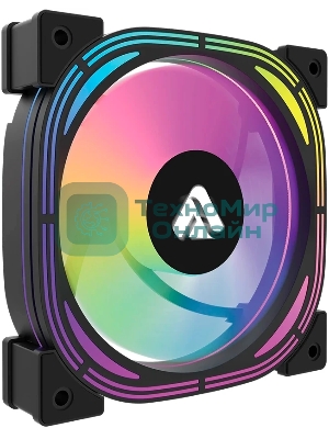 Кулер Lyambda LAC-02 (чёрный, ARGB, 800-1200 RPM, 18-30 dBA, 65 CFM, 4-Pin/5v ARGB)