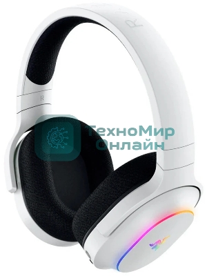 Гарнитура Razer Barracuda X Chroma белый, беспроводная, радиоканал, до 70 ч, съёмный микрофон, подсветка