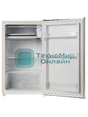 Холодильник Ascoli ADFRY90 бежевый однокамерный 85/15л морозилка сверху