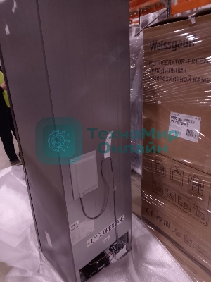 (Поврежденный товар) Холодильник Weissgauff WRK 2000 Premium Total NoFrost Dark Grey (Большие царапины и вмятины на верхней двери.)