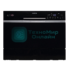 Посудомоечная машина Бирюса DWC-506/7 B, черный, 55см, 6 компл., 49 дБ, класс A+