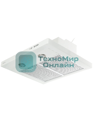 Вытяжка каминная Elikor Квадра 60П-430-К3Д белый, 60 см, 430 куб. м/ч, 54 дБ