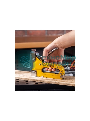 Мебельный степлер Deli DL1313 3-в-1. 4-8мм. 0,6 кг. Полностью стальная конструкция. Подходит для D/U/T.