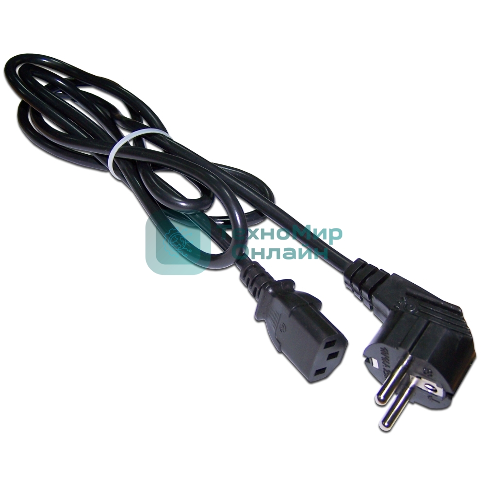 Шнур питания Lanmaster LAN-PP13/SHA-0.5-BK C13-Schuko проводник.:3x0.75мм2 0.5м 220В 10А (упак.:1шт) черный