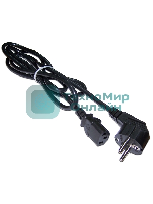 Шнур питания Lanmaster LAN-PP13/SHA-0.5-BK C13-Schuko проводник.:3x0.75мм2 0.5м 220В 10А (упак.:1шт) черный