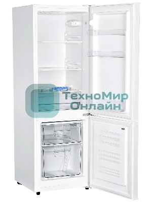 Холодильник Hyundai CC2054WT белый двухкамерный 120/34л морозилка снизу