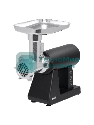 Мясорубка электрическая BBK MG3000 черный, 2500 Вт, 2.5 кг/мин, реверс, защита от перегрузки, металлический лоток, насадки - 7