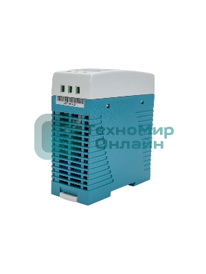 Блок питания AC-DC, 60Вт, на DIN рейку, вход 90-264В AC, 47-63Гц, 127-370В DC, выход 24В,2.5А, регулировка 24-30В, димминг 3 в 1, в кожухе