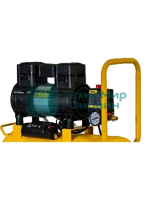 Компрессор воздушный безмаслянный Deli DL-WKY25-E1 (мощность 1,2кВт, 25л, 80л/мин, 7атм, 2800об/мин)