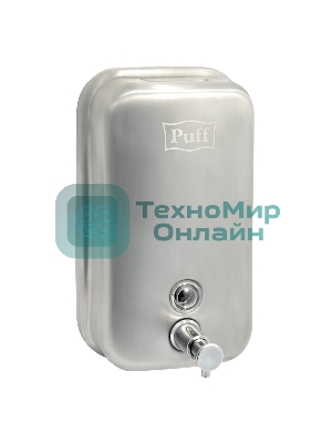 Дозатор для жидкого мыла из нерж. стали, матовый Puff-8615m, хром матовый, 1000 мл