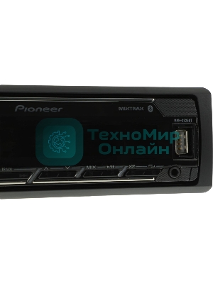 Автомагнитола Pioneer MVH-S325BT, 1 DIN, Bluetooth, USB Type-A, AUX, пульт ДУ, съёмная панель