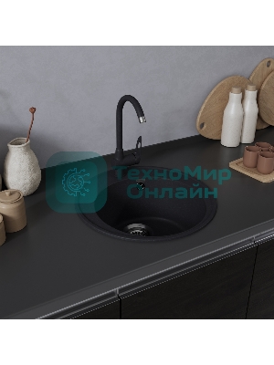 Кухонная мойка Maunfeld Medusa 485 MFQS-485B черный