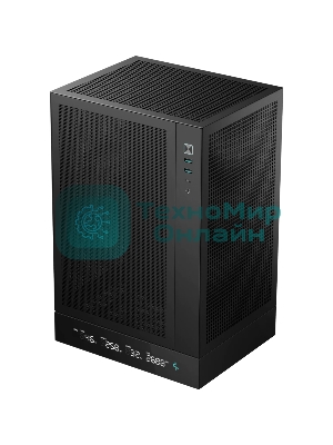 Компьютерный корпус Deepcool CH170 DIGITAL черный без БП mini-ITX 1x120мм 1xUSB 2.0 1xUSB 3.0 audio bott PSU
