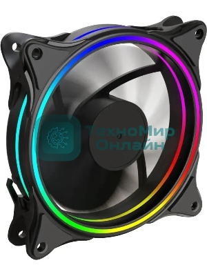 Вентилятор для корпуса Bloody BD-CF120ARGB3 ARGB черный, 120 мм, 1600 об/мин, 26 дБ, 4 pin