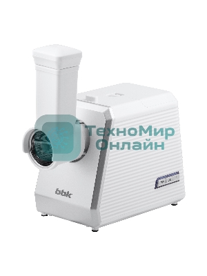 Мясорубка электрическая BBK MG2005 2000 Вт, белый/серый, 2000 Вт, 2.0 кг/мин, реверс, защита от перегрузки, металлический лоток, насадки - 5