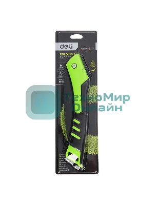 Садовая пила складная Deli DL6006 180мм, сталь 65MN, шаг зубьев 7 TPI, обрезиненая ручка, шлифовка зубов с 3-х сторон, двухрядное распределение кромок