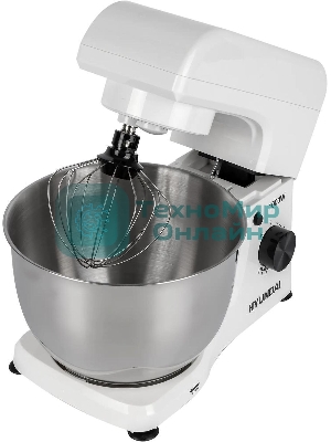 Миксер планетарный Hyundai HYM-S4451 1000 Вт, белый/черный