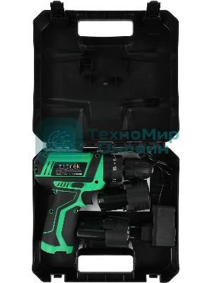 Дрель-шуруповерт Zitrek Crusher 063-4054, 12 В, 1,4 Ач, 30 Нм, щеточный, ударный