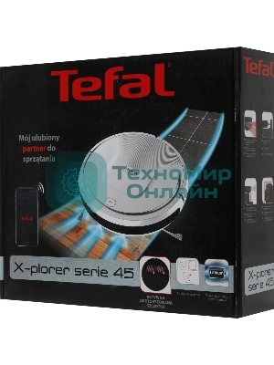 Робот-пылесос Tefal RG8227WH белый, 2600 мА·ч Li-Ion, уборка сухая, пылесборник контейнер 0.44 л