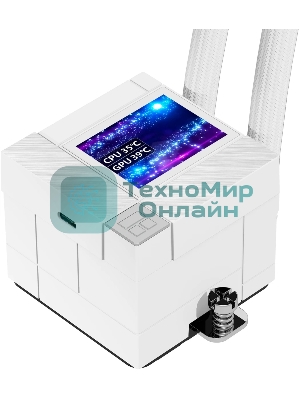 Система жидкостного охлаждения Thermalright Core Matrix 240 Vision (240мм, LED, White, ARGB/Fans: 2x120мм, 68.9CFM, 28.2dBA, 2000RPM/Pump height 64.4мм, Rad thickness 27мм/S: 1700, 1200, 1851, 115X, AM5, AM4)