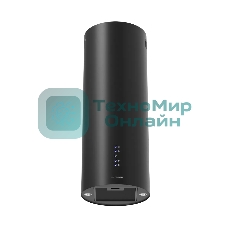 Вытяжка Kuppersberg, цилиндрическая, настенная, 35 см, электронное кнопочное управление, таймер, отвод/рециркуляция, 3 скорости, производительность 850 м3/ч, LED освещение, обратный клапан, уровень шума 68 дБ, угольный фильтр CF110 (опция), цвет черный