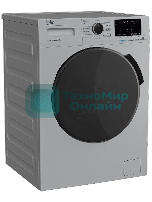 Стиральная машина Beko WSPE7H616S cеребристый, загрузка фронтальная 7,5 кг, 1200 об/мин., класс: А