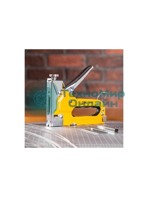 Мебельный степлер Deli DL1313 3-в-1. 4-8мм. 0,6 кг. Полностью стальная конструкция. Подходит для D/U/T.