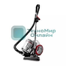 Пылесос Kitfort КТ-5152 серый/красный, 170/700 Вт, уборка сухая, пылесборник контейнер 1.6 л