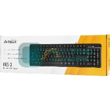 Клавиатура проводная A4Tech KKS-3, USB, черный