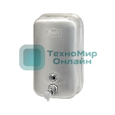 Дозатор для жидкого мыла из нерж. стали, матовый Puff-8615m, хром матовый, 1000 мл