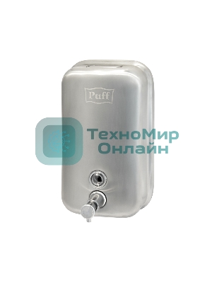 Дозатор для жидкого мыла из нерж. стали, матовый Puff-8615m, хром матовый, 1000 мл