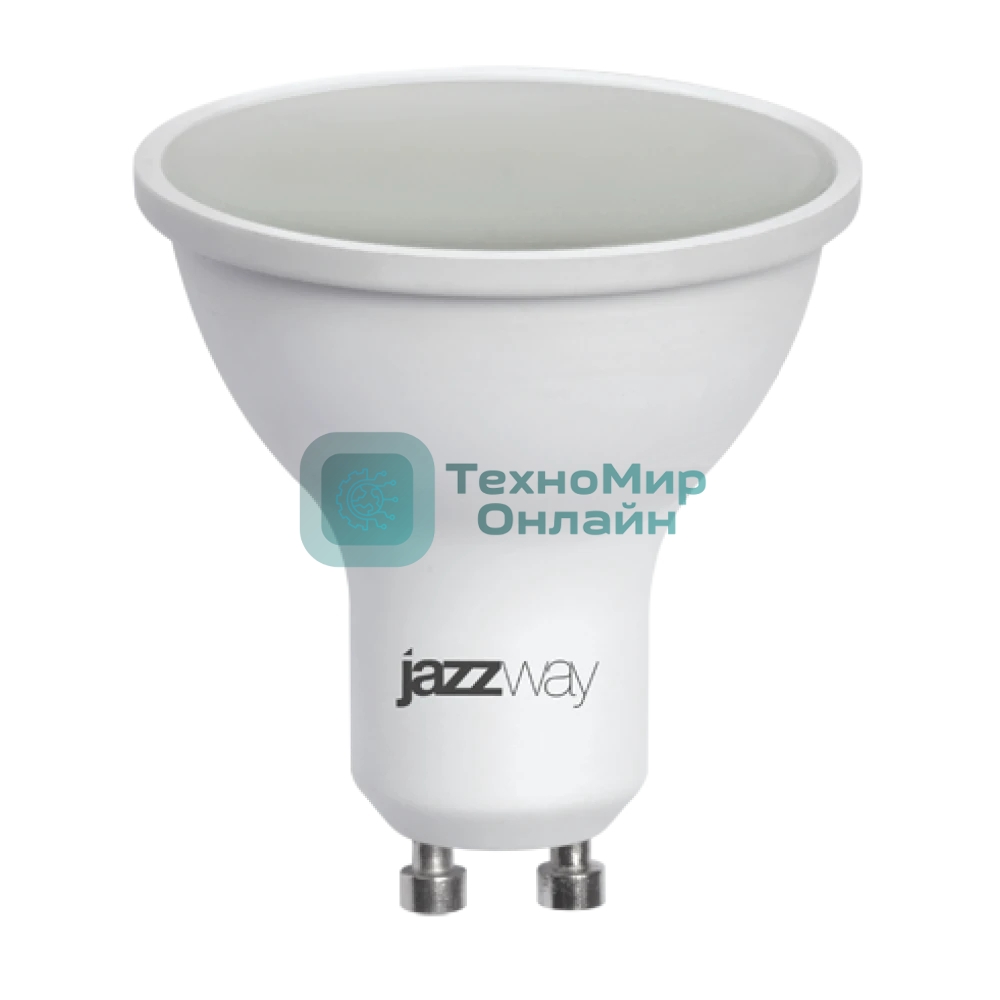 Лампа светодиодная JazzWay PLED-SP 7Вт 3000К теплый белый GU10 520лм 230В
