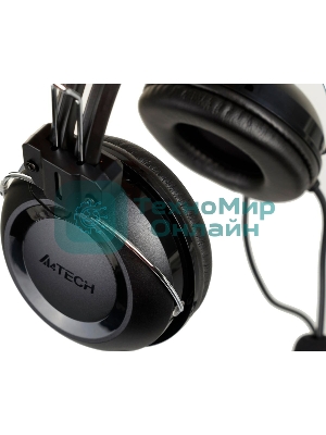 Гарнитура A4Tech HU-35 чёрный, проводная