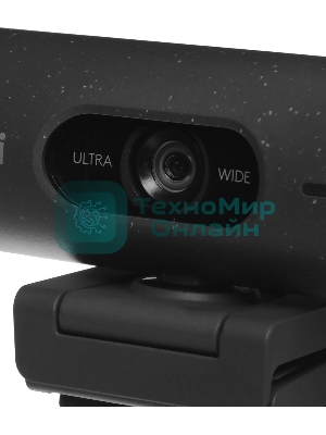 Веб-камера Logitech Brio 500 1920x1080, 30 кадр/с, USB Type-C, микрофон (2 шт, шумоподавление), автоматическая фокусировка, автоосвещение, универсальное крепление