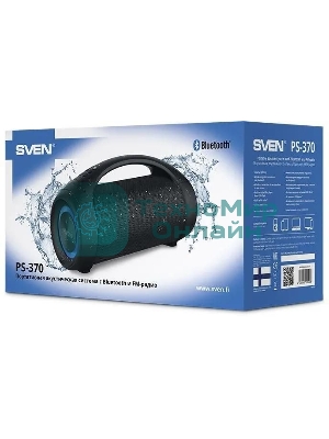 Колонка портативная SVEN АС PS-370 черный 40W 2.0 BT