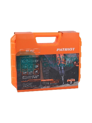 Дрель-шуруповерт Patriot BR 467, 16,8 В, 2 Ач, 70 Нм, бесщеточный