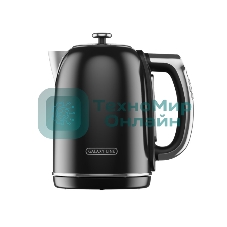 Чайник электрический Galaxy Line GL 0360 1.7 л, 2200 Вт, черный корпус: нерж.сталь/пластик