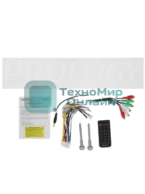 Автомагнитола Prology PRM-100, 1 DIN, Bluetooth, USB Type-A, AUX, пульт ДУ