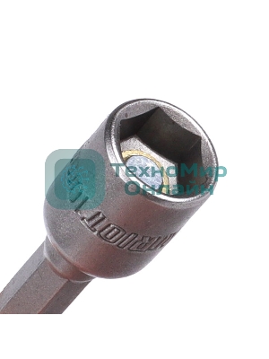 Бита PATRIOT с торцовой головкой 10 мм, магнитная, длина 48мм, 2шт в блистере