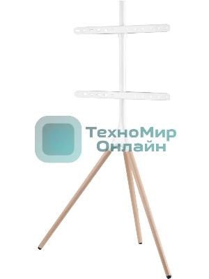 Подставка для телевизора Cactus CS-ST1246WTBCH белый/береза, 45