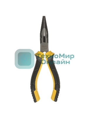 Удлиненные плоскогубцы Deli DL0101 160 мм, двухкомпонентная прорезиненная рукоять