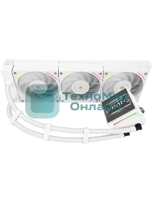 Водяное охлаждение для процессора Thermalright Hyper Vision 360 (360mm, LED, White, ARGB/Fans: 3x120mm, 69CFM, 27dBA, 2150RPM/Pump height 68mm, 6400RPM, Rad thickness 27mm/S: 1700, 1200, 1851, 115X, 2011, 2066, AM5, AM4)